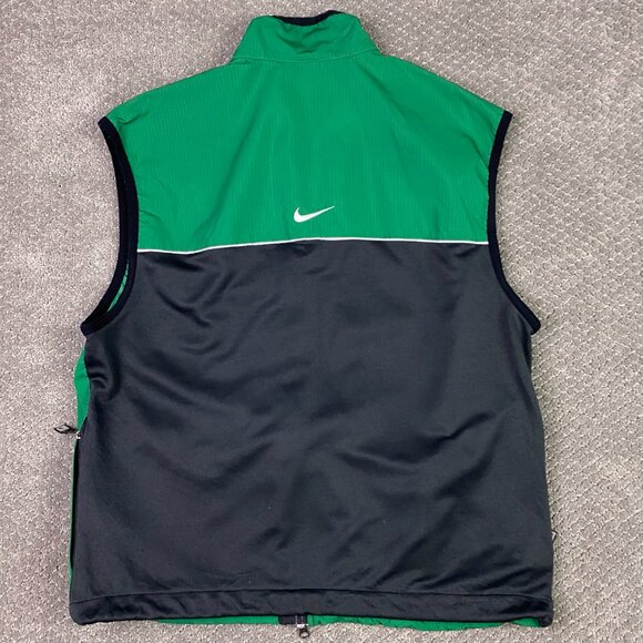 Nike Clima Fit Golf/Running Vest Men's Large Green Full Zip Nylon - Picture 9 of 15